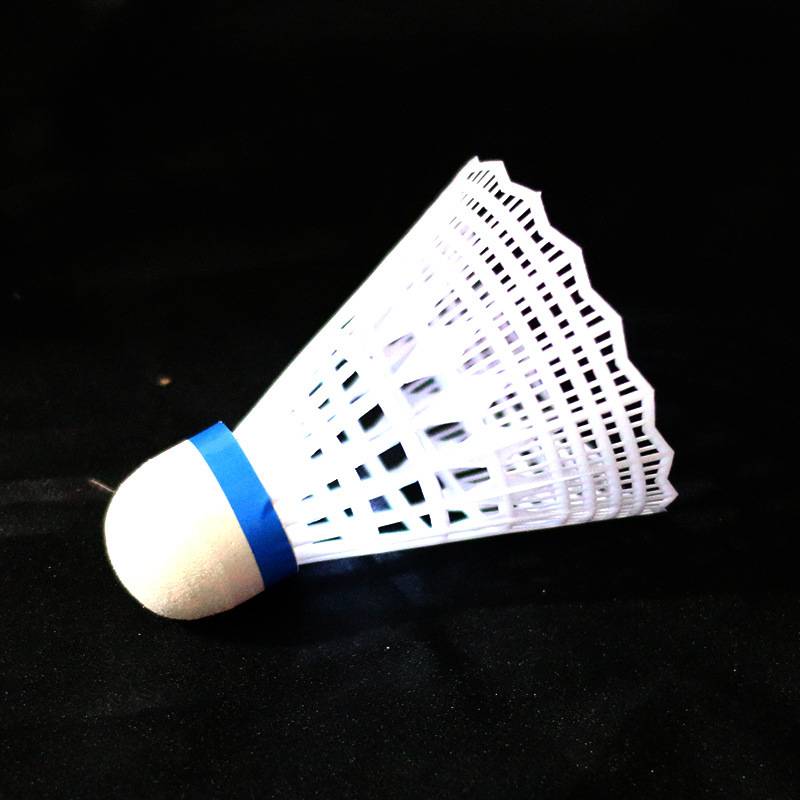 3 luminous white ball plastic feather balls in 1 barrel